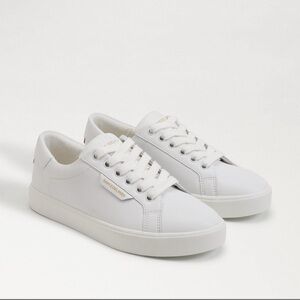 New, No Box: Sam Edelman White Leather Sneakers Ethyl Low Top Women’s Size 9